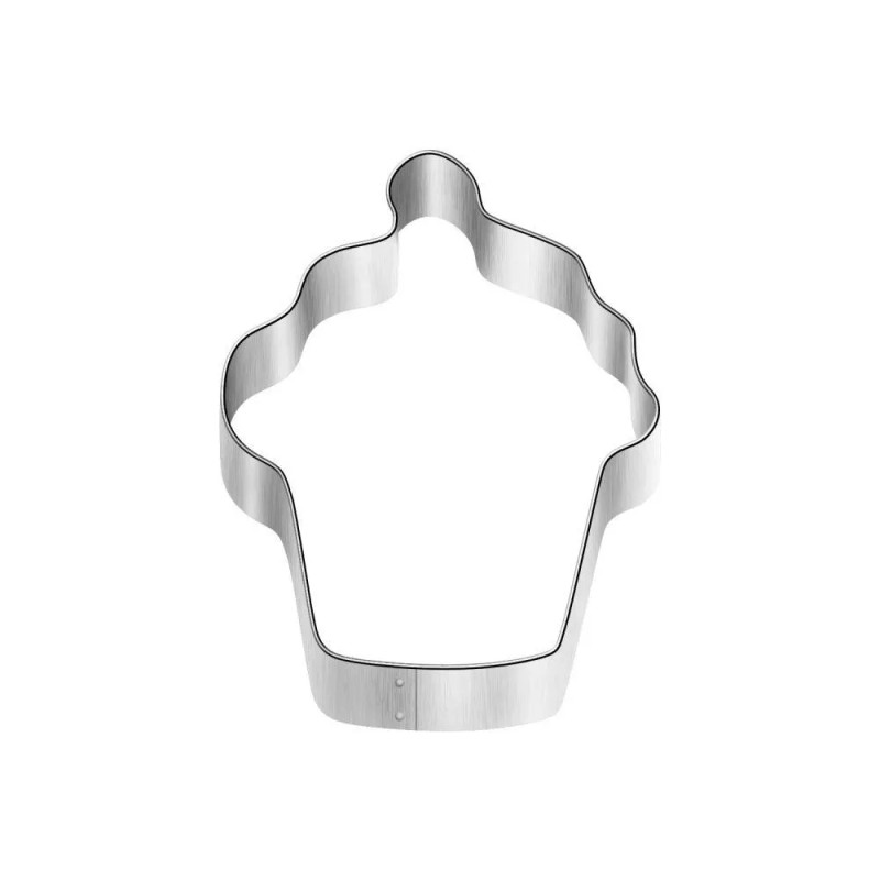 Unbranded Mini Cupcake Muffin 2'' Cookie Cutter Metal Coffee Shop