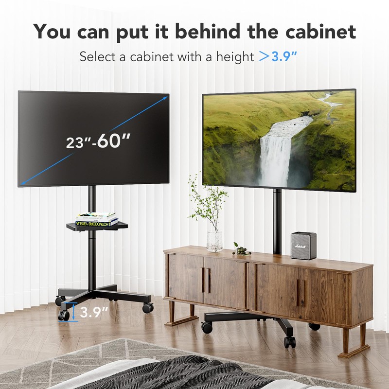 AX WABER Mobile TV Stand for 23-60 Inch LCD LED