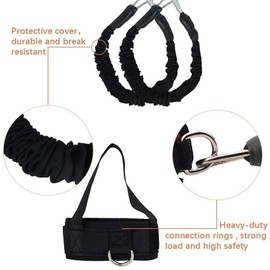 10PCS/Set Boxing Resistance Bands Adjustable Waist Strap Resistance Bands Set Men, with Storage Bag Latex Boxing Equipment for Agilitys Training Training Equipment