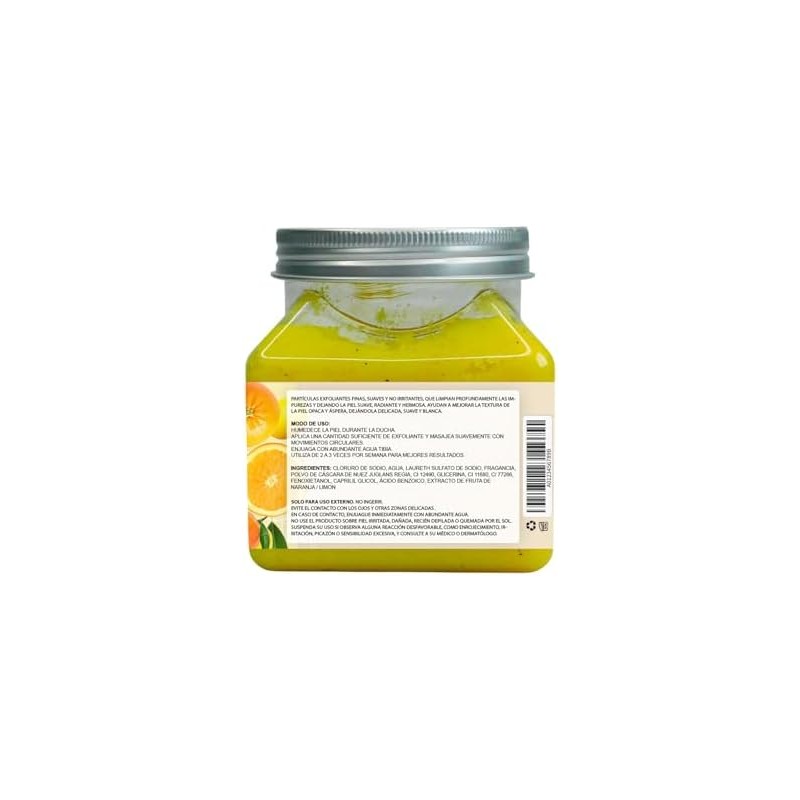 Platinummax Sales de Baño Exfoliante Corporal con Limón y Naranja,
