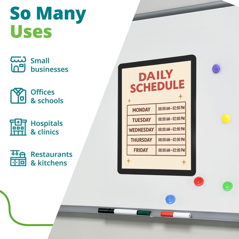 Fodeez 8.5x11 Self Adhesive Peel & Stick Document Holder for