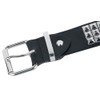 Black Premium by EMP Unisex Black Triple Row Rivet Belt,