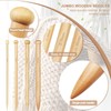 Aeelike 10mm Knitting Needles UK, 35cm Long Chunky Bamboo Knitting