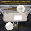 Dasbecan Gray Right Passenger Side Sun Visor Compatible with 2005-2010
