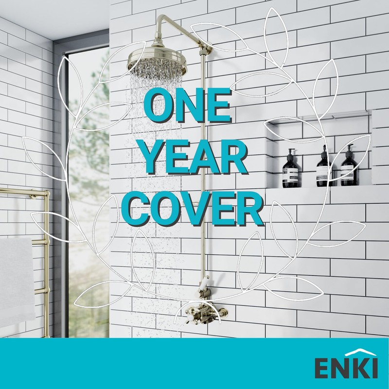 ENKI, R13, 200mm Traditional Fixed Large Shower Head Gold, Solid