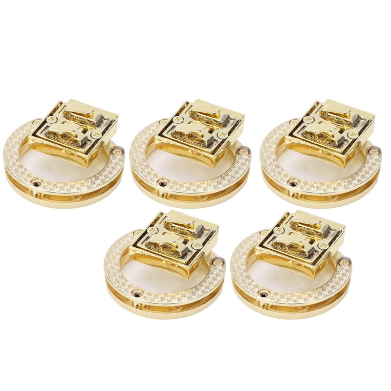 5Pcs Purse Clasp Alloy Material High Hardness Long Service Life