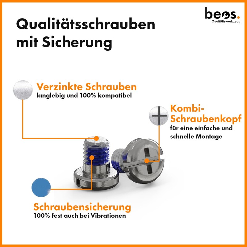 BEOS® 30 x Premium Titanium Replacement Blades for Bosch Indego