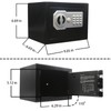 Yuanshikj Key Electronic Keypad Security Safe Lock Box Steel Digital
