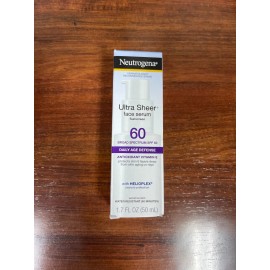 Neutrogena Ultra Sheer SPF60+ Moisturizing Face Serum Lotion 1.7oz 12/2027