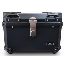 CRUIZER Topcase Koffer Motorrad Roller Platte schwarz 50L