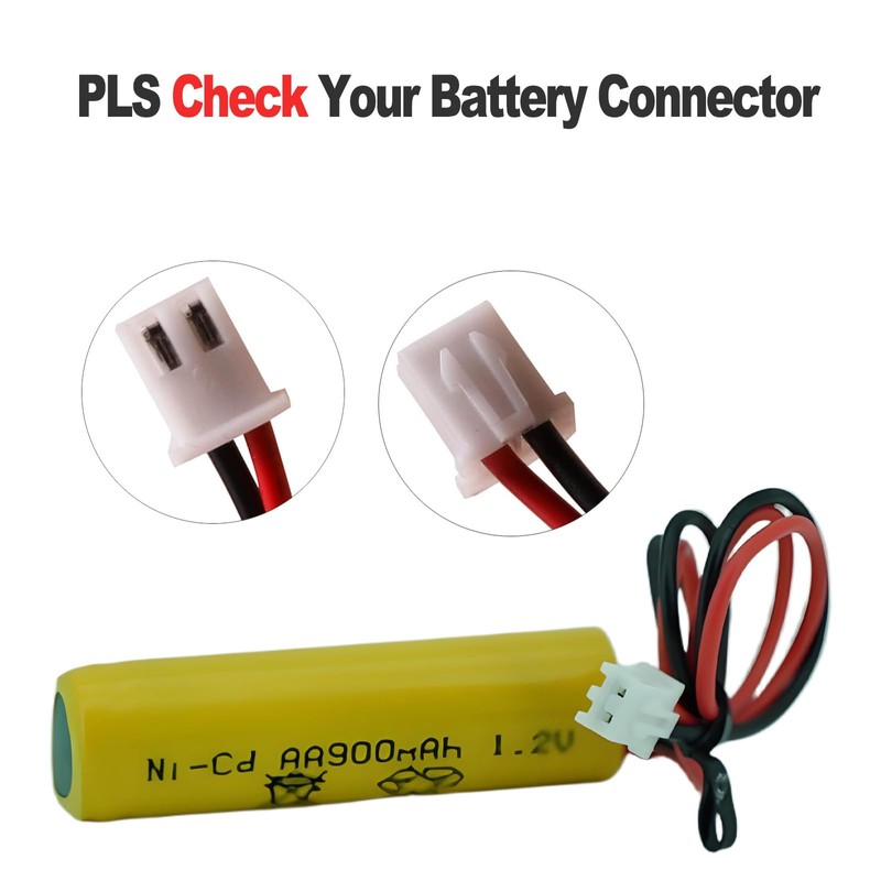 AA 900mAh 1.2V Exit Sign Emergency Light Batteries for UnitechOSA268