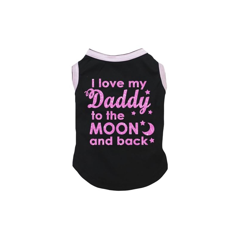 Petitebella - Camisa para perro con texto "I Love My