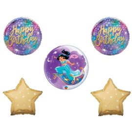 Jasmine 5 piece Happy Birthday Party balloons Decoration Aladdin