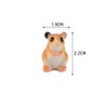 Leadigol 10PCS Mini Hamster Figurine,Miniature Animals Statue Similation Resin Hamster
