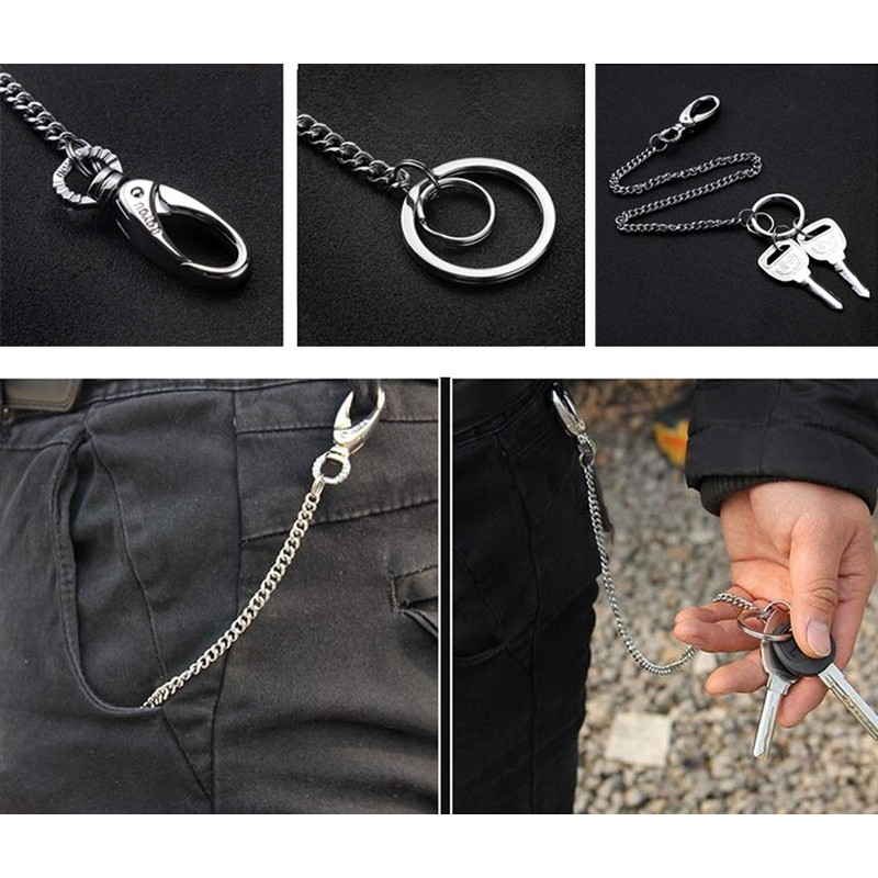 Key Chain, 38cm Long Heavy Duty Key Ring with Belt