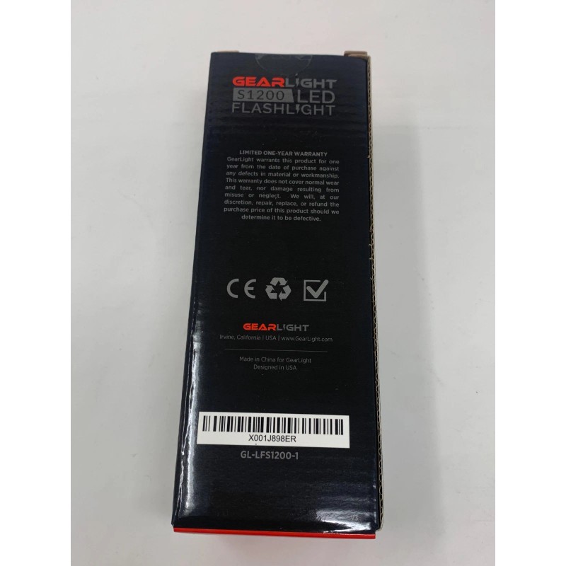 GearLight S1200 High-Powered LED Flashlight - Zoomable, Camping & Outdoor