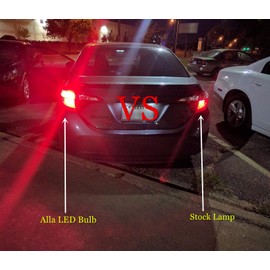 Alla Lighting Super Bright 3156 3157 Red LED Bulbs 1000lms 3156 3157 3057 4157 3020 30-SMD Cars Trucks Turn Signal Brake Stop Tail Light Replacement