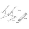 Laptop Stand, Foldable, Ergonomic Design, Improves Sitting Posture, Heat Dissipation,