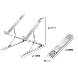 Laptop Stand, Foldable, Ergonomic Design, Improves Sitting Posture, Heat Dissipation, Anti-Slip, Lightweight, Stable, Portable, Easy Storage, Fits Most Computers, Adjustable Height, 1 Piece