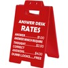 Cool Work Gifts Funny Answer Desk Rates Desk Sign for
