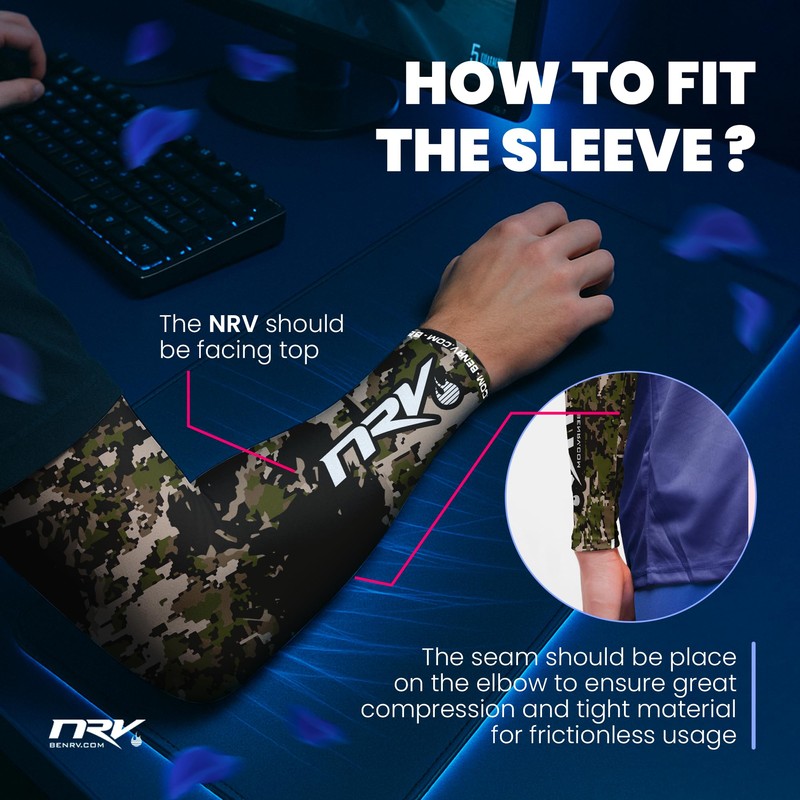 NRV Gaming Compression Sleeve - Army Edition - Optimize Your