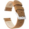 BARTON WATCH BANDS 20mm Gingerbread/Linen Quick Release Top Grain Leather