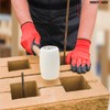 Rubber Mallet 24Oz (680g), MAXPOWER Soft Rubber Hammer Tile Mallet