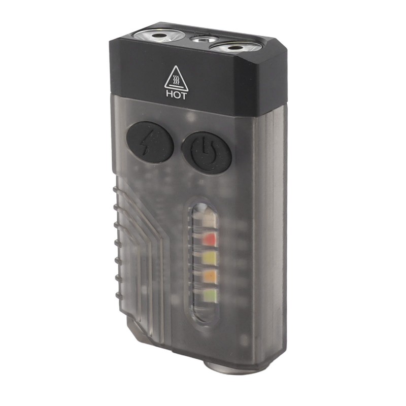 Mini Flashlight Portable Rechargeable Buzzer Alarm Keychain Light for Camping