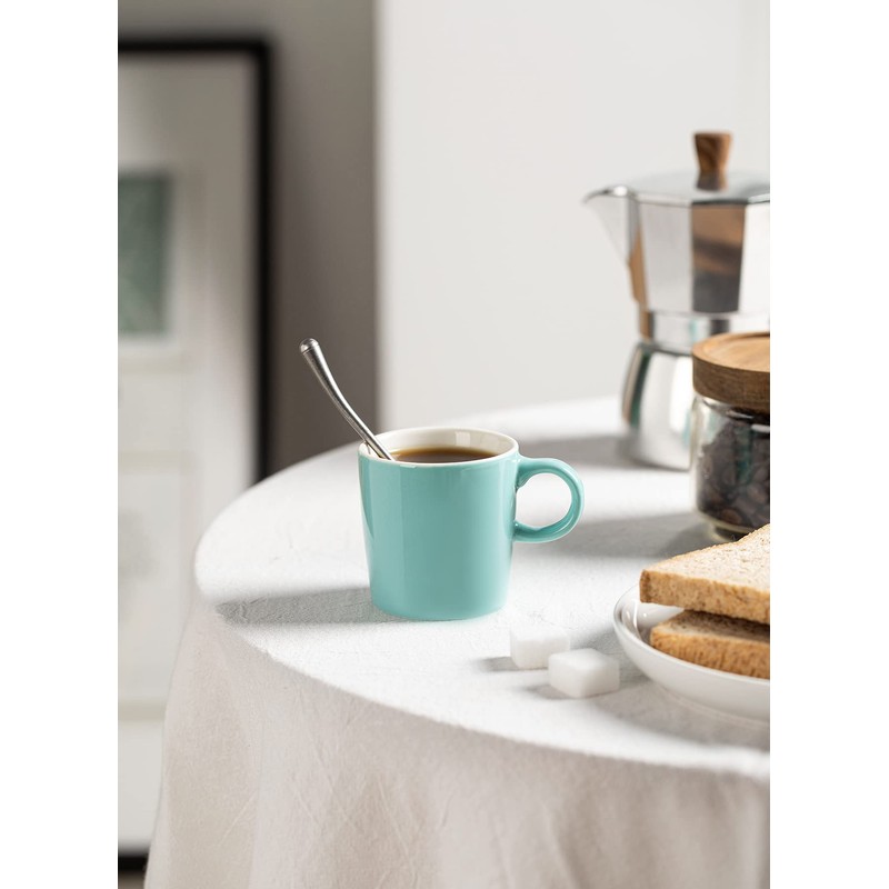 Sweese 3.5oz Porcelain Espresso Cups Set of 4, Mini Coffee