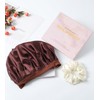 WELROG Silk Bonnet Sleep Cap, 100% Mulberry Silk Bonnet, Sleep