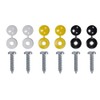 Number Plate Fixings, 36 Piece Set, Quality Hinged Caps and