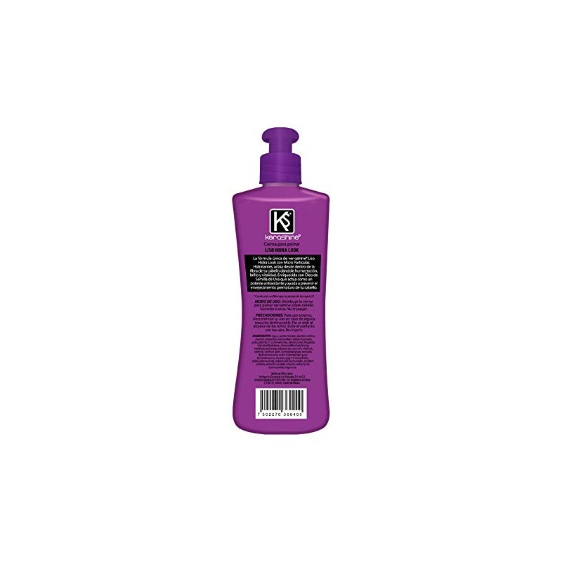 Kerashine Crema Para Peinar Liso Hidralook 270 ml