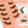 Wispy Eyelashes Fluffy False Eyelash Natural Look Wispy Clear Band