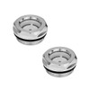 Ganter Normelemente GN 743-24-G1-A 743-24-G1-A Oil Sight Glasses, Silver, Inch