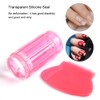 Sello para arte de uñas, sello de silicona para uñas