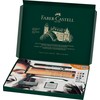 FABER-CASTELL 112925 Drawing Set Discovery 17 Pieces Including Polychromos, Pitt
