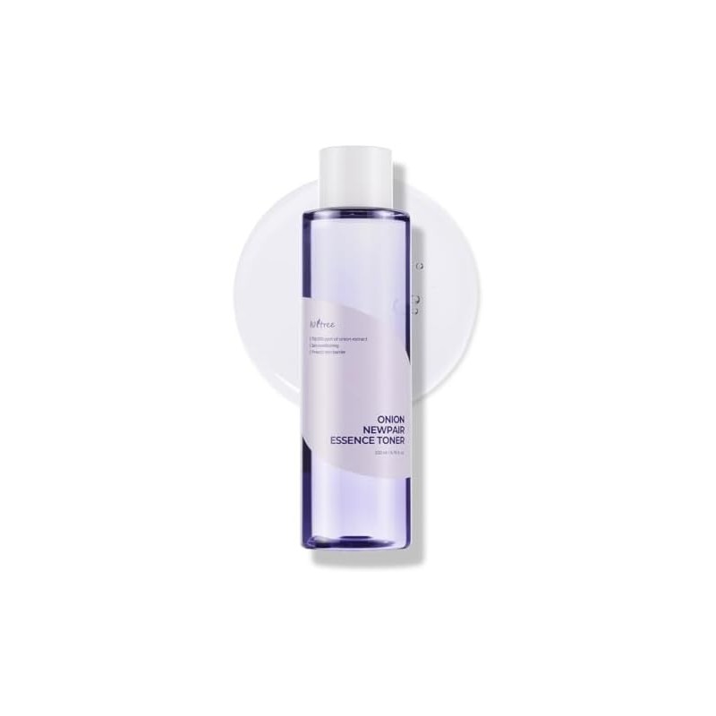 ISNTREE Onion Newpair Essence Toner, Tónico hidratante y calmante, 200ml