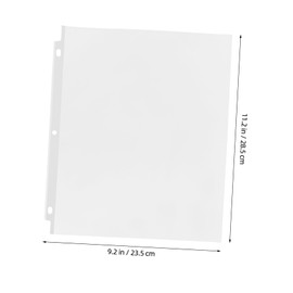 Operitacx 50pcs A4 Loose Leaf Bag Plastic Sleeves for Binders Binder Plastic Sleeves Document Holder Heavy Duty Page Protectors