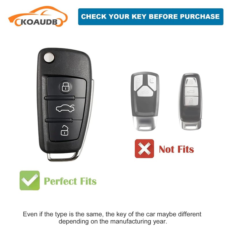 Koaudb Car Key Case Cover Fits, Rose Gold