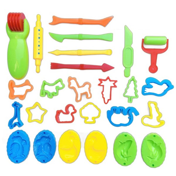 26 Piece Set Playdough Accessories, Playdough Set, Play Dough Tools,