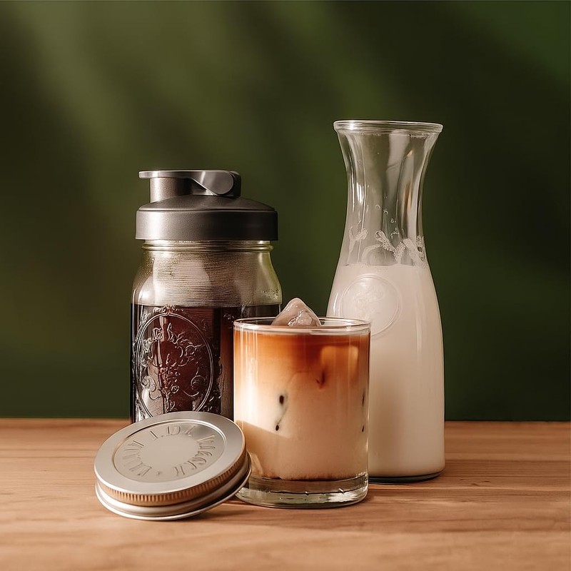 County Line Kitchen Glass Cold Brew Coffee Maker with Lid