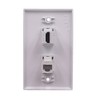 Kework 2 Ports Wall Plate, 1 Port 4K@60Hz HDMI 1