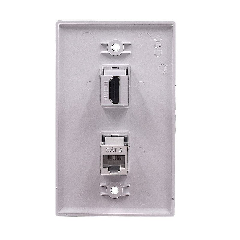 Kework 2 Ports Wall Plate, 1 Port 4K@60Hz HDMI 1