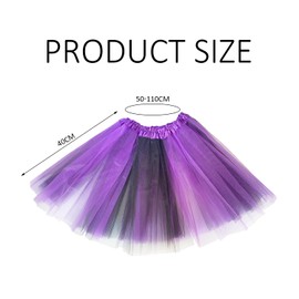 1 Piece Black and Purple Adult Tutu, Elegant Tulle Design, Tulle Skirt, Ballet Costume, Black Swan Costume, Women's Dress, Suitable for Ballet Dancers