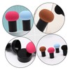 Outanaya 4pcs Portable Powder Puff Makeup Sponge Mushroom Shaped Face