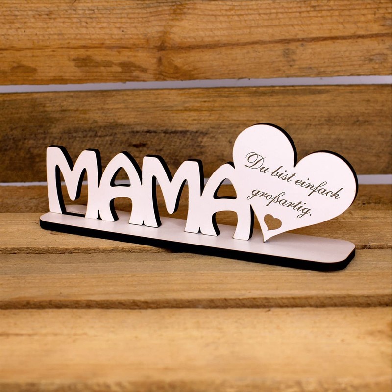 Decorative Stand "MAMA ist die Beste - Lettering zum Hinstellen