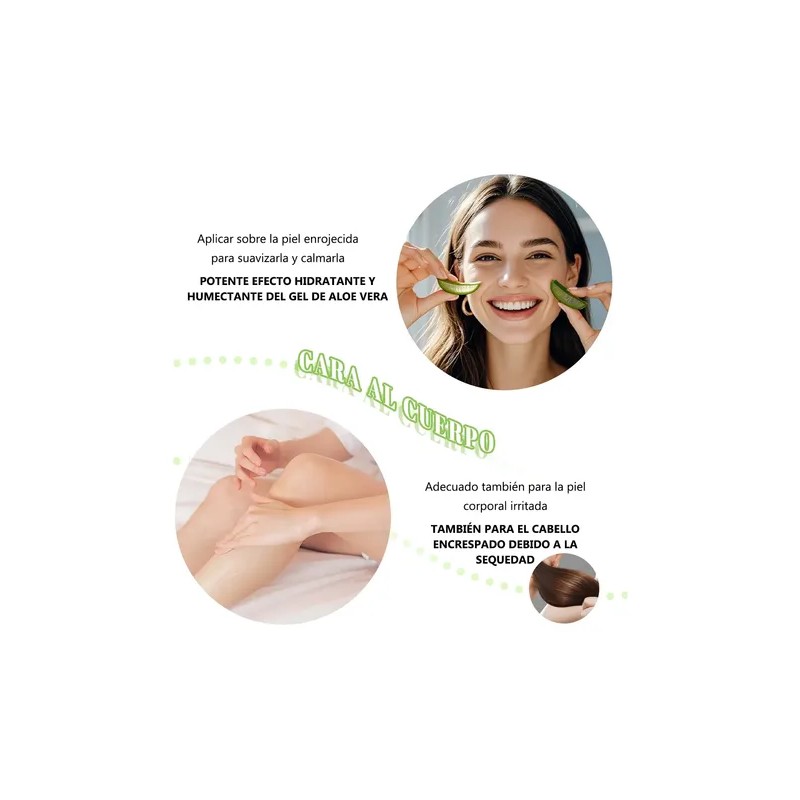 2pcs Gel Aloe Vera Anti-manchas Anti-acne Vitamina E Hidrata
