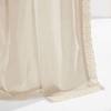 Lush Decor Ivory Rosalie Window Curtains Farmhouse, Rustic Style Panel