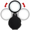 20X Pocket Magnifier - Black Mini Portable Handheld Folding Eye