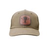 Barfly Trucker Hat, Khaki w Logo Patch
